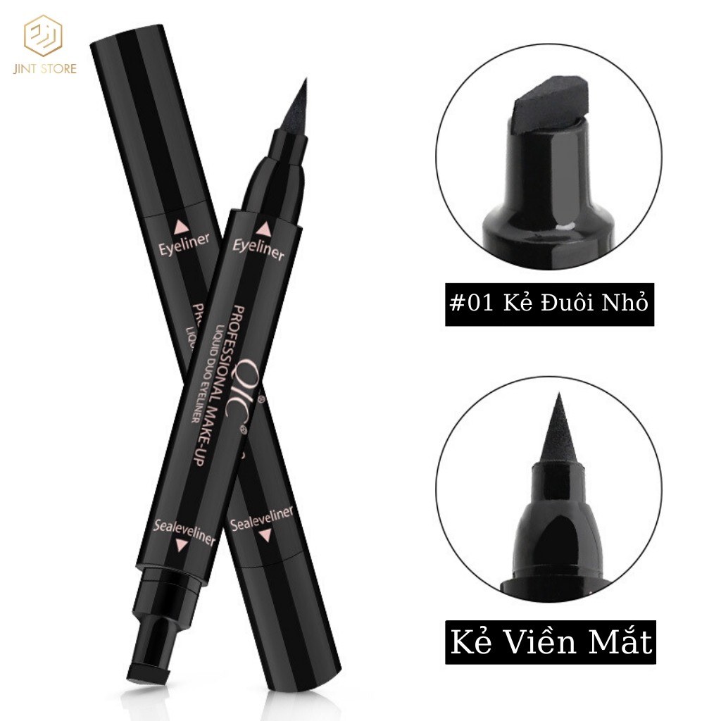[Mã SKAMLTS7 giảm 0.1 đơn 150000] Bút Kẻ Mắt QIC 2 Đầu Tiện Lợi | BigBuy360 - bigbuy360.vn