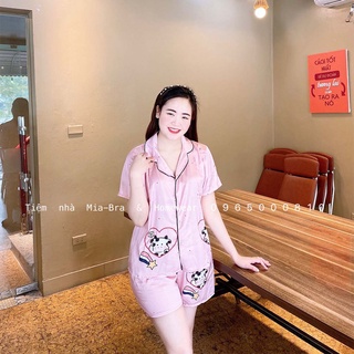 Đồ ngủ pyjama Mia lụa Hàn quần cộc mềm mại
