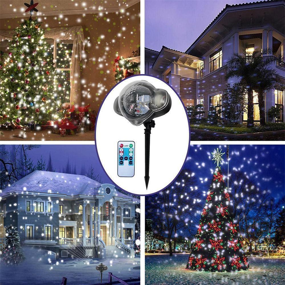 Đèn LED Chiếu Hình Tuyết Zaijie 24 Dùng Trang Trí Giáng Sinh