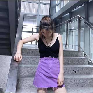 CHÂN VÁY KAKI TÍM XINH ĐẸP