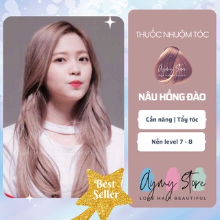 Thuốc nhuộm tóc NÂU HỒNG ĐÀO / NÂU HỒNG không tẩy chính hãng AYMY