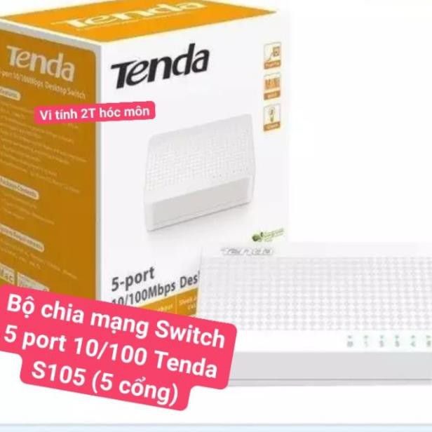 Bộ chia mạng Switch 5 port 10/100 Tenda S105 (5 cổng)