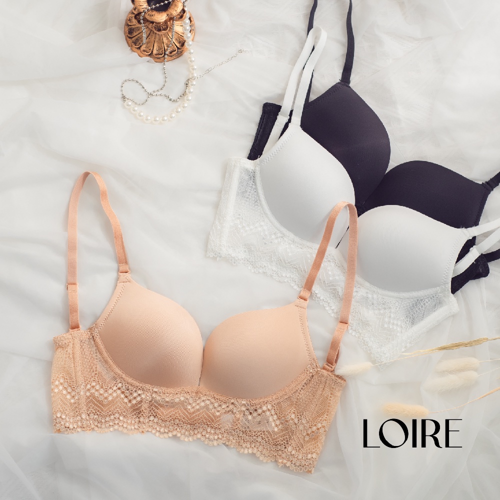 Bộ Đồ Lót Đệm Ngực Dày Dây Lưng Hình chữ U LOIRECHIC BBRL04