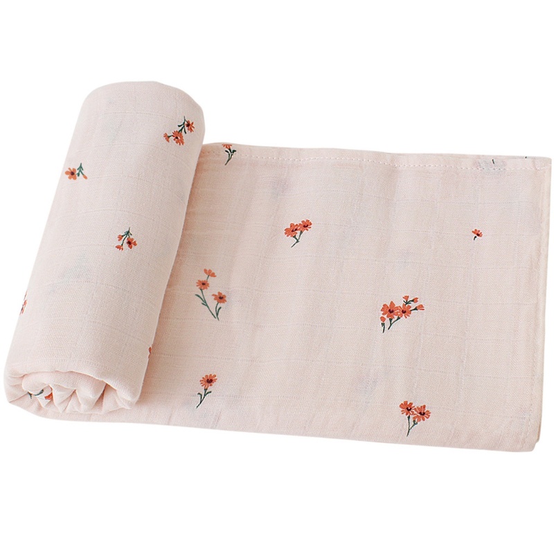 Chăn Quấn Em Bé 2 Lớp 120x120cm Mềm Mại