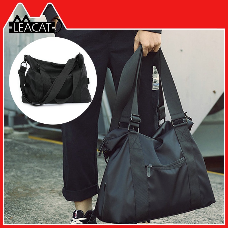 Leacat Túi Xách Du Lịch Chất Liệu Nylon Sức Chứa Lớn Thời Trang Cho Nam