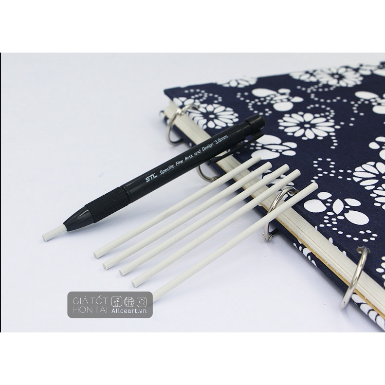 BÚT TẨY CHÌ ERASER PEN Bút Gôm Trung Quốc (kèm 5 lõi tẩy) STL-4206 | Bút Tẩy Xé Marie's 5mm