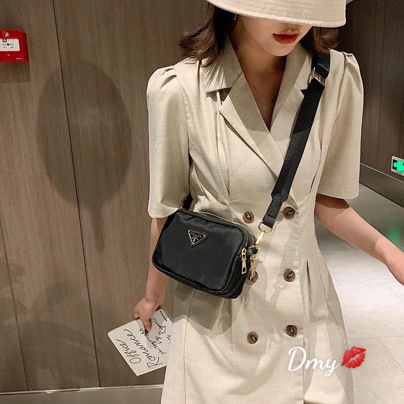 KÈM ẢNH THẬTTúi đeo chéo 3 ngăn