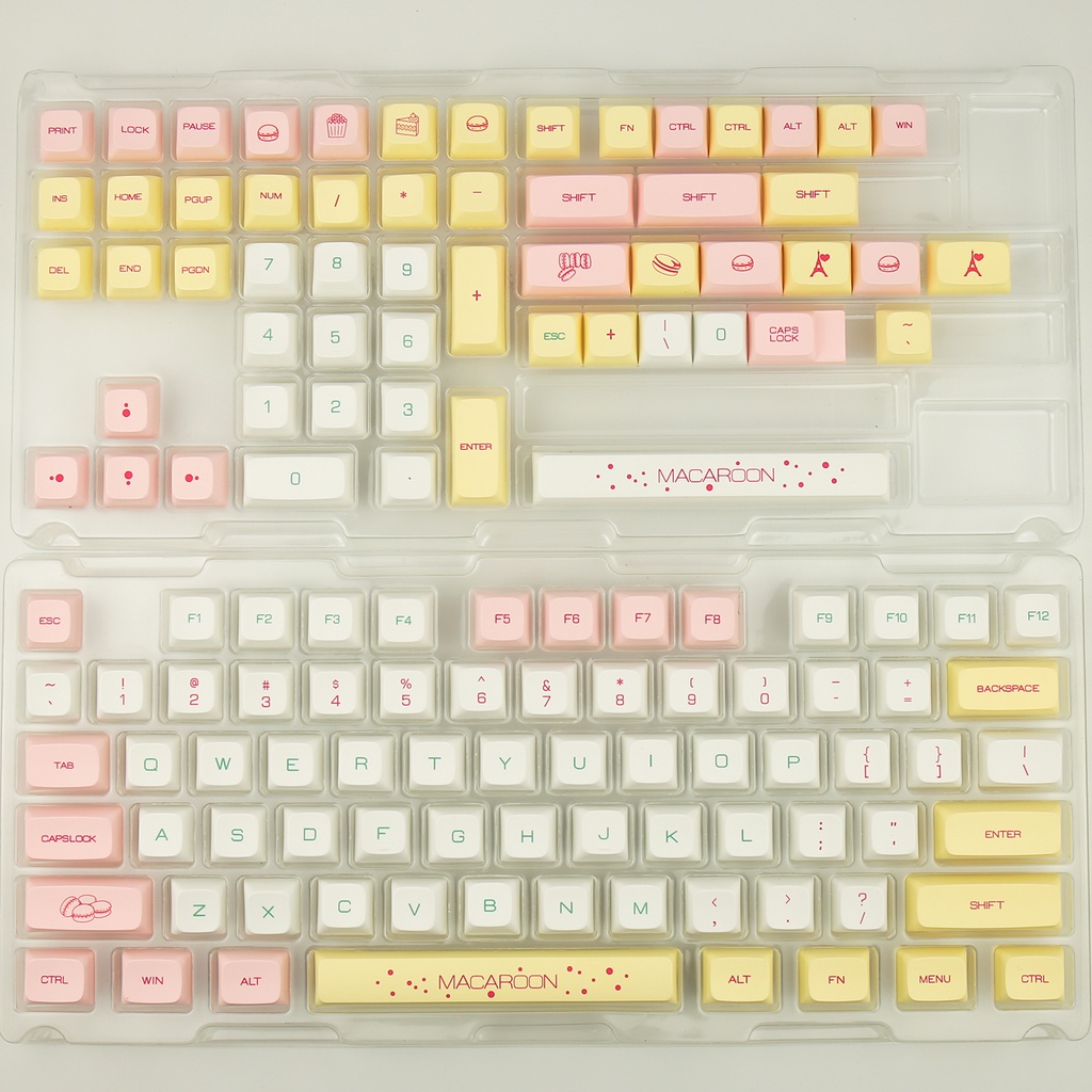 Keycap Macaron 131 Phím XDA chất liệu PBT dễ thương Keycap cho Bàn phím cơ