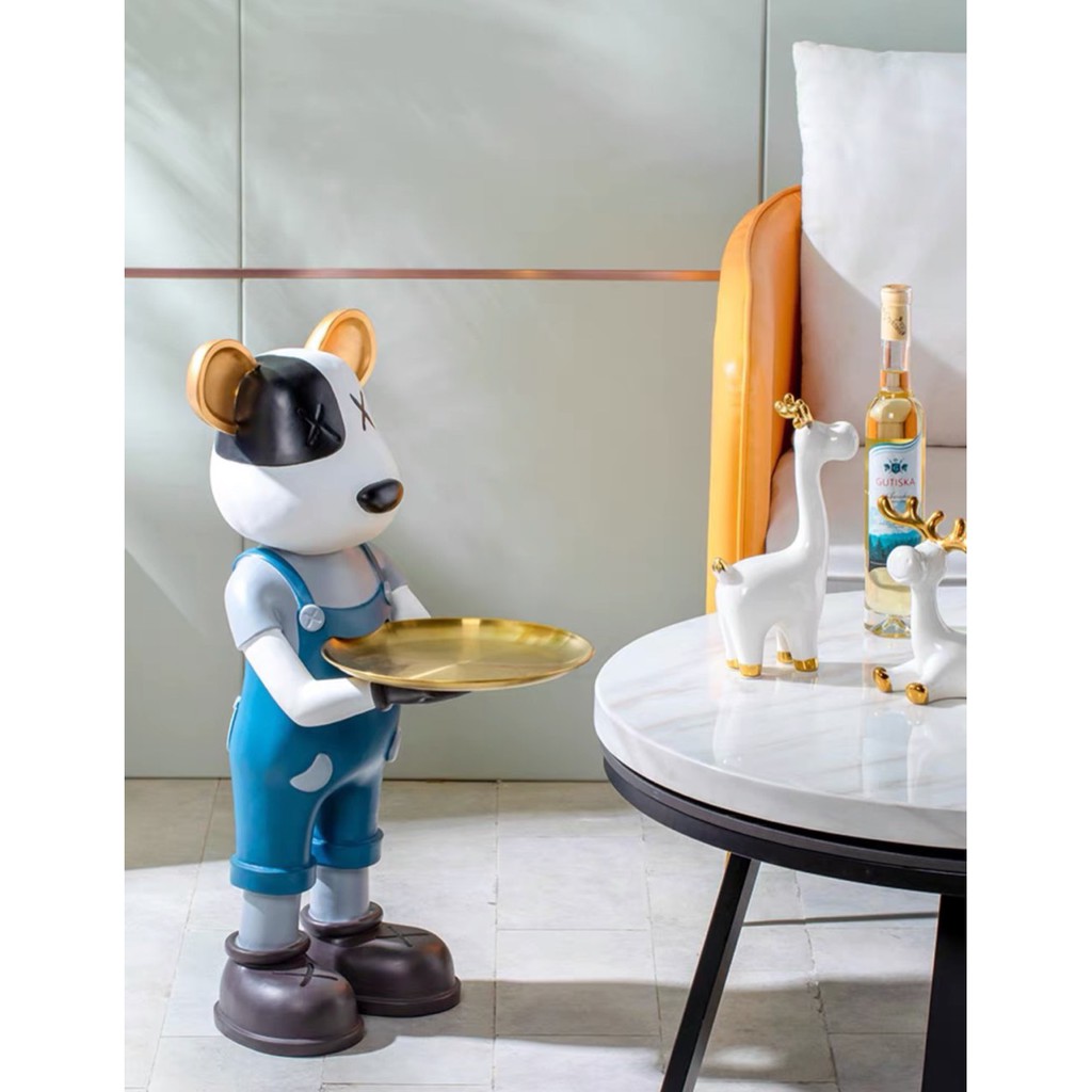 GẤU PHỤC VỤ/ Bearbrick/ Gấu bê đĩa