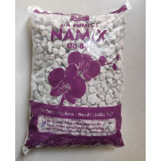 Đá bọt Đá Pumice trồng lan hoa hồng gói 3kg Namix size  8-15mm