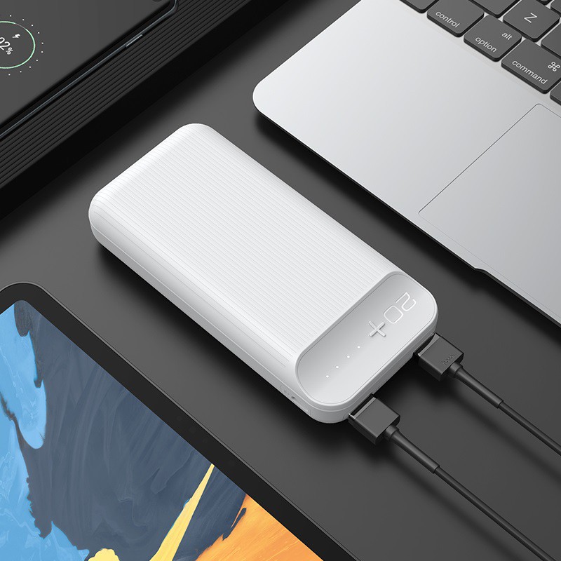 Pin sạc dự phòng di động HOCO J52A New joy dung lượng cao 20000mAh, đầu ra 2 cổng USB 2A - Hàng chính hãng