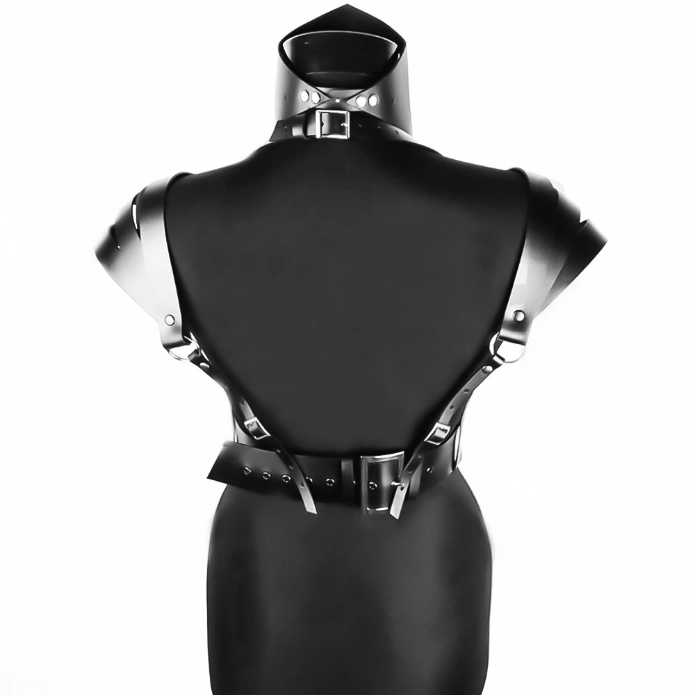 Đai Nịt Ngực Bằng Da Phong Cách Goth Gợi Cảm Có Thể Điều Chỉnh Kích Thước Cho Nữ