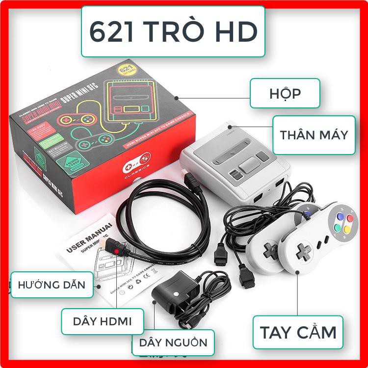 Máy Chơi Game 4 Nút HDMI 621 trò