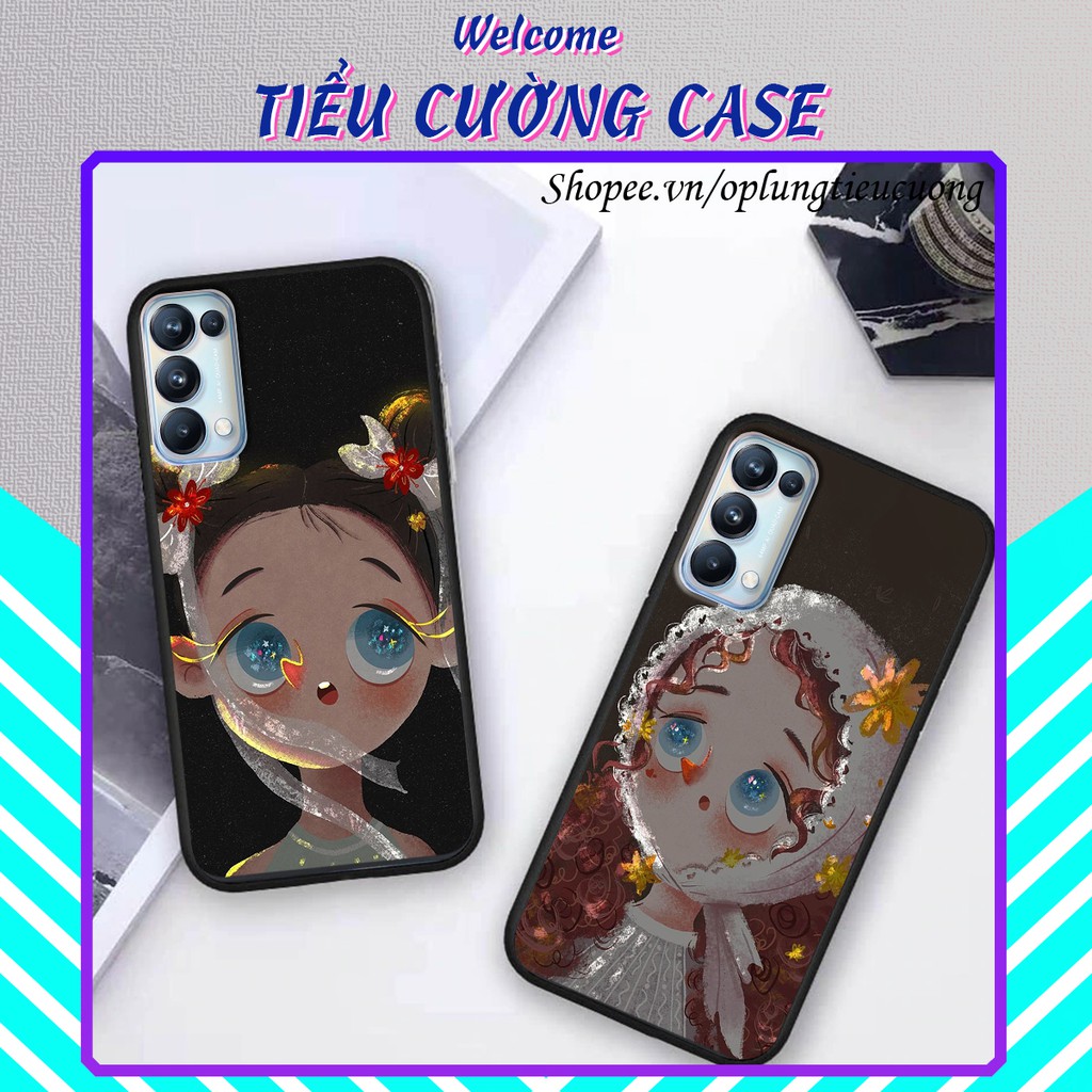 Ốp điện thoại Oppo Reno 4/Reno 4 Pro/Reno 5 in hình 3D"Cô gái"cực xinh-đẹp-độc-lạ phù hợp với các bạn nữ