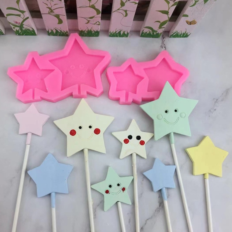 Khuôn Làm Kẹo Mút / Sô Cô La / Mặt Trăng / Ngôi Sao Chịu