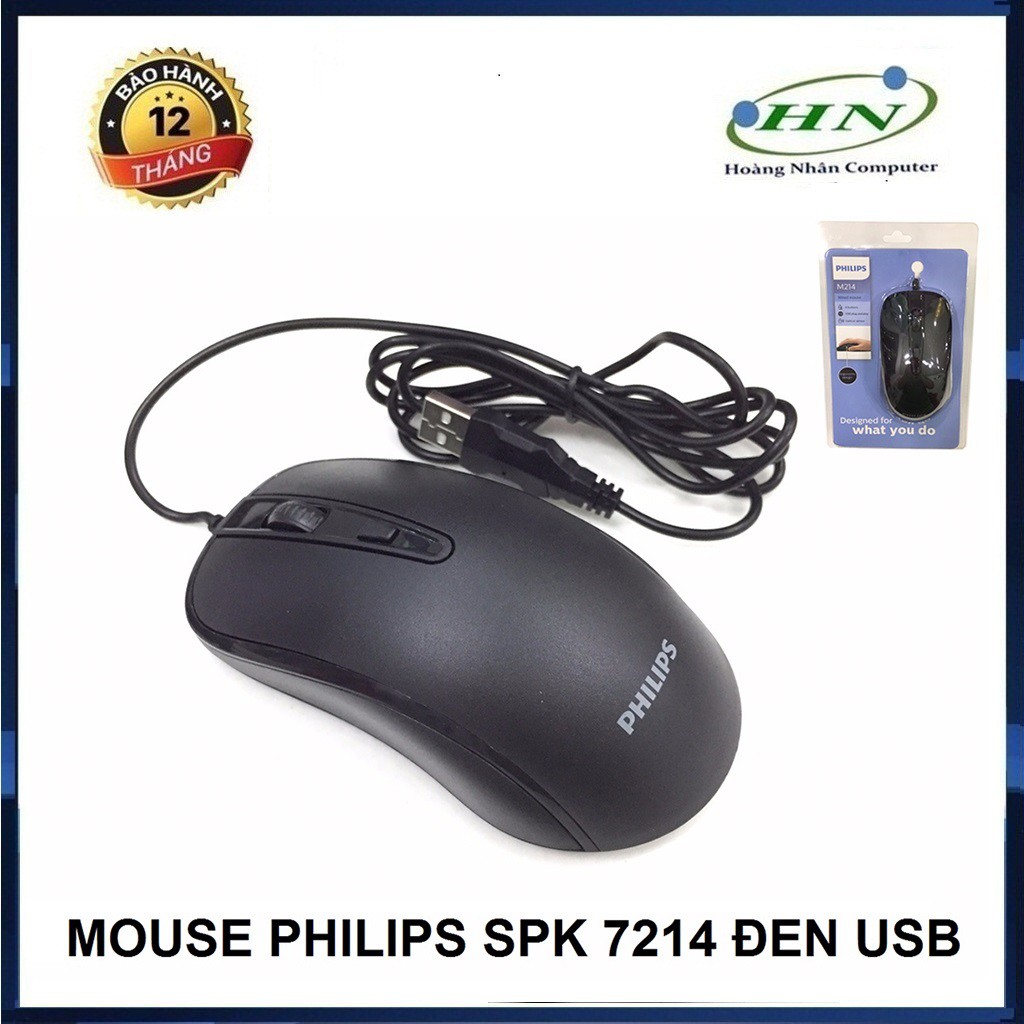 Chuột có dây PHILIPS SPK7214 USB