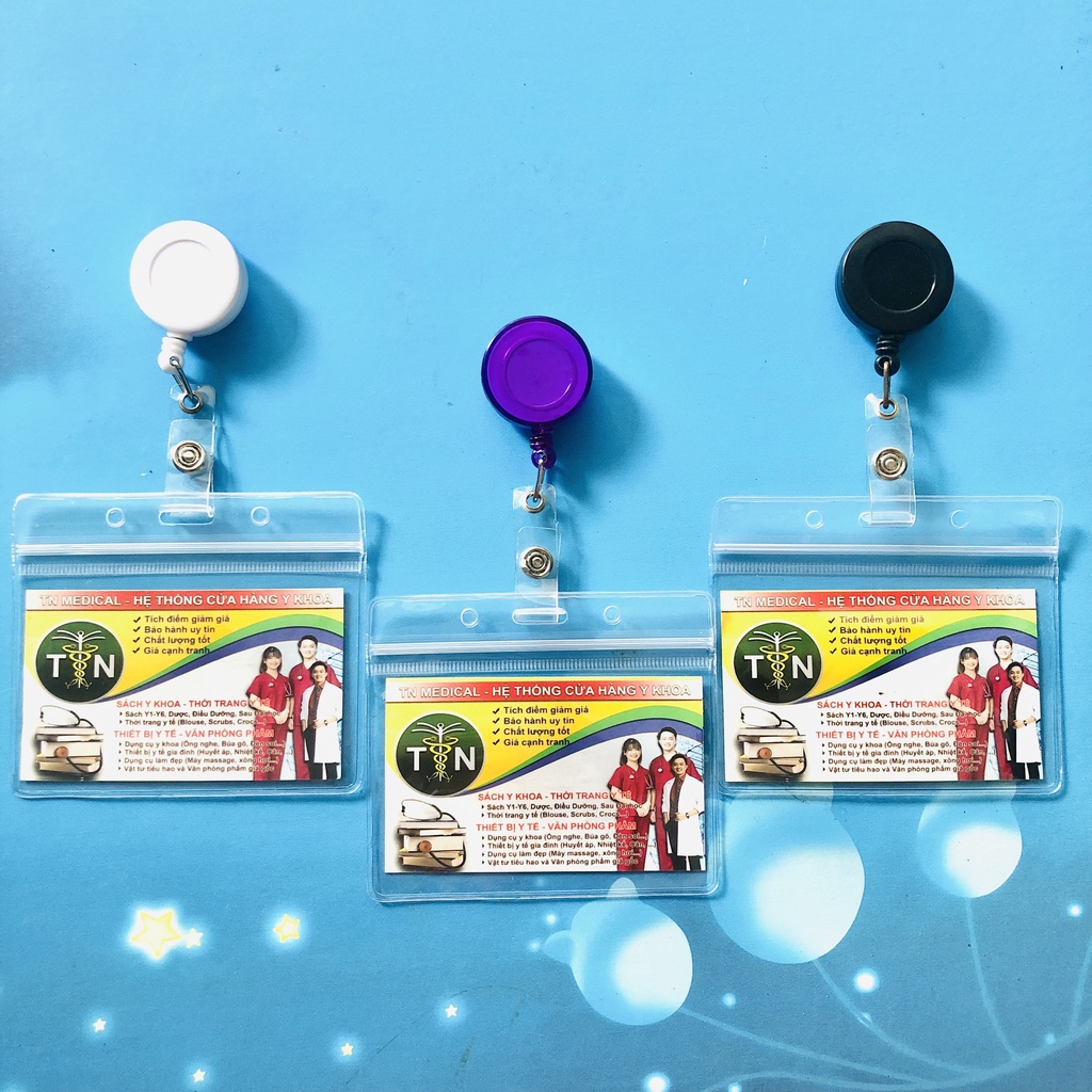 Kẹp thẻ đeo bảng tên Bác sĩ, Điều Dưỡng, Dược sỹ  - Thương hiệu TN Medical
