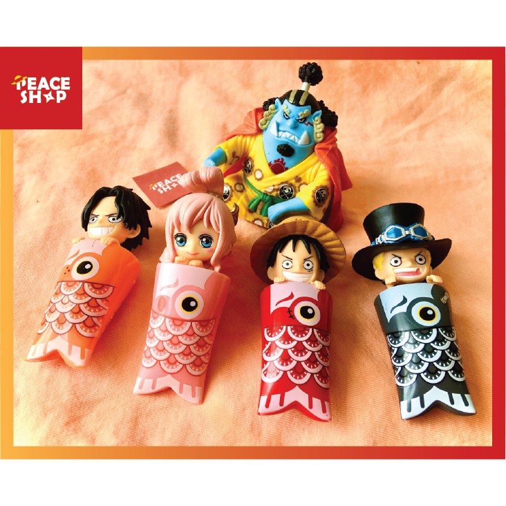 Mô Hình One Piece WCF Chibi Luffy Sabo Ace Cute Lồng Đèn Cá Chép MH53