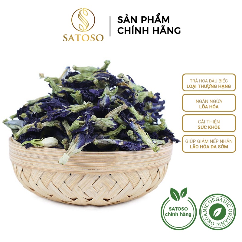 Trà hoa đậu biếc giải nhiệt mùa hè SATOSO 100g SA12