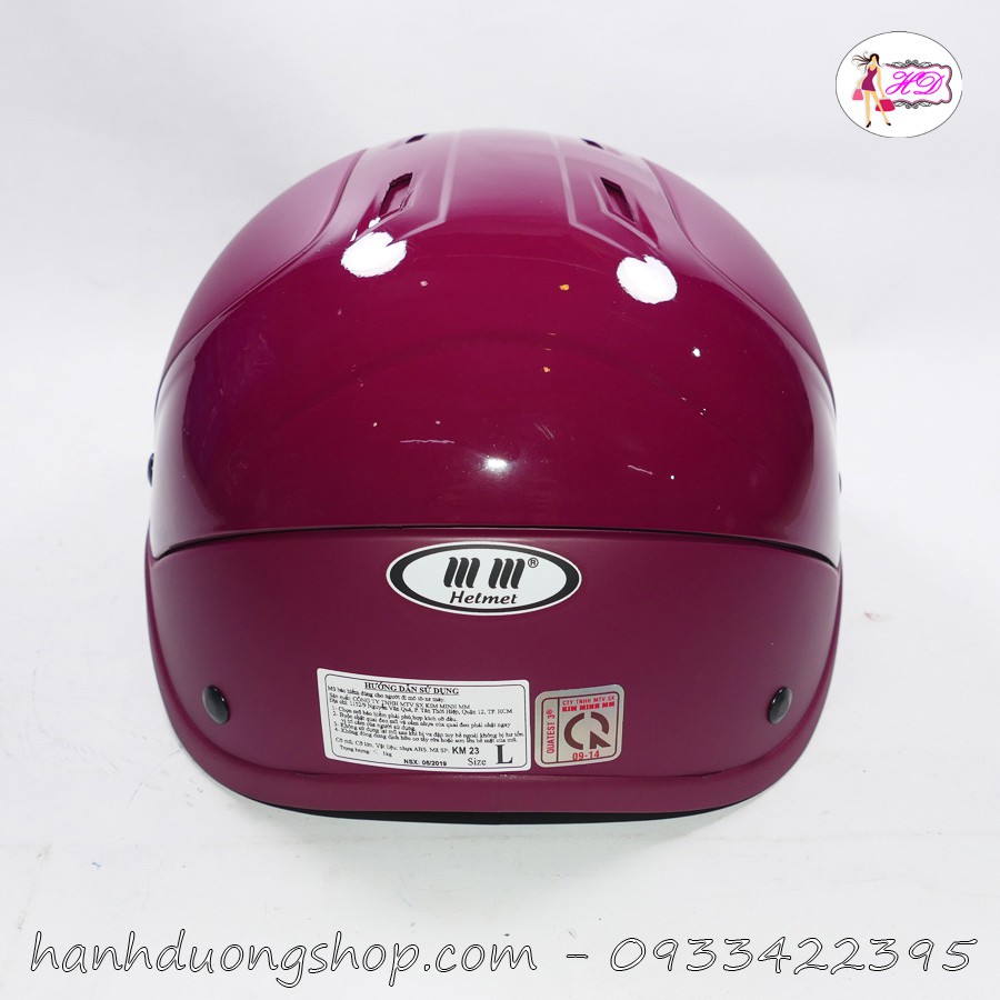 [Tặng áo mưa Hon-da] Nón bảo hiểm vá 2 mảnh thời trang độc đáo Helmet KM2301