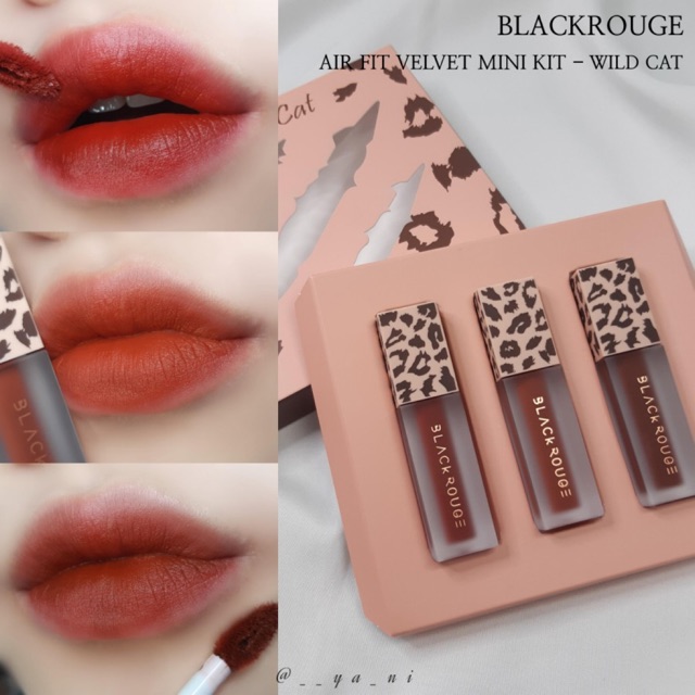 [LIMITED] SET SON BLACK ROUGE AIR FIT MINI WILD CAT