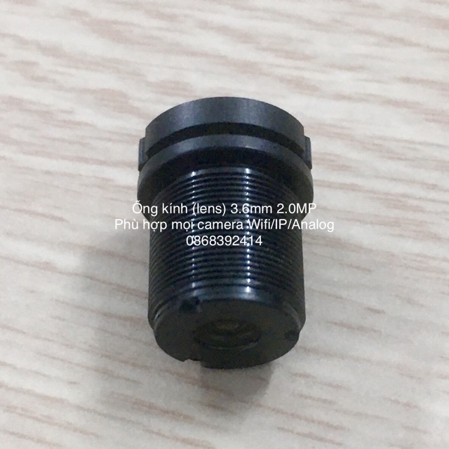 Ống kính camera 3.6mm 2.0MP cho mọi loại camera wifi/IP/Analog