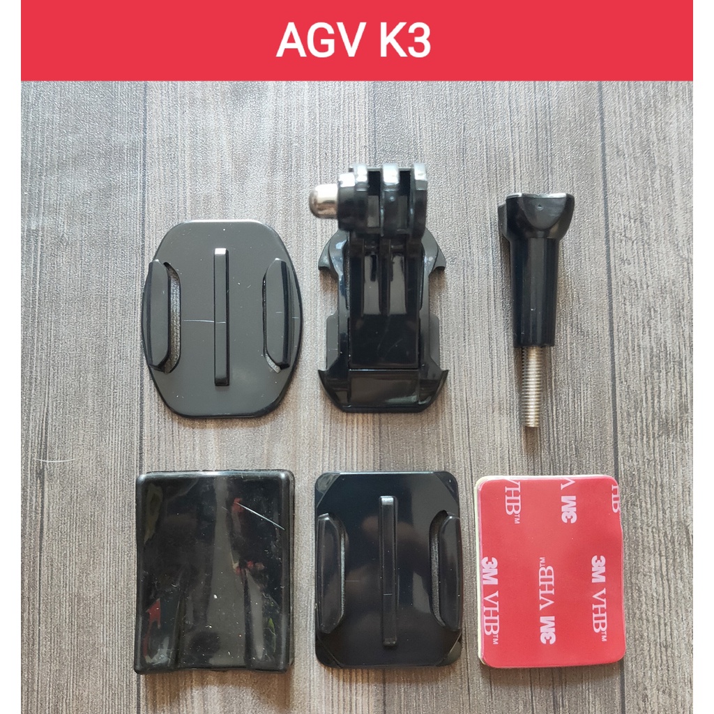 Bộ Mount gắn cằm camera hành trình cho mũ bảo hiểm Fullface - Pát gắn cằm camera - BIKER 176