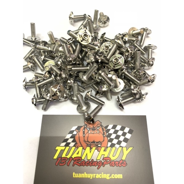 Ốc inox 6li15 salaya đúng hàng 304, bắt dàn wave dream, winner, ex 150 ex 135 raider satria