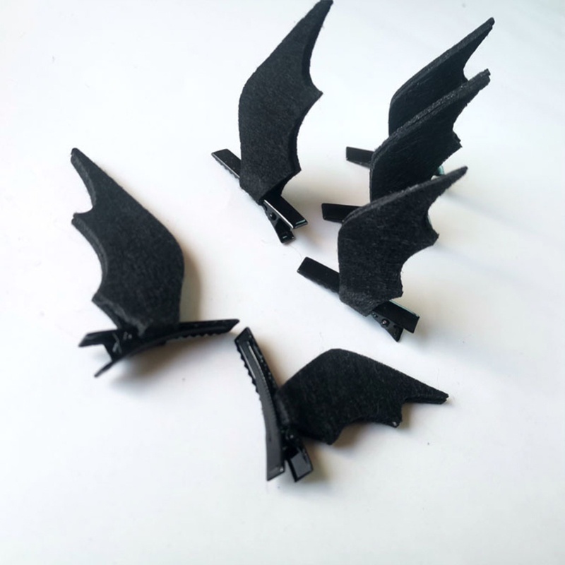 Kẹp tóc hình cánh dơi/ con nhện dùng hóa trang halloween