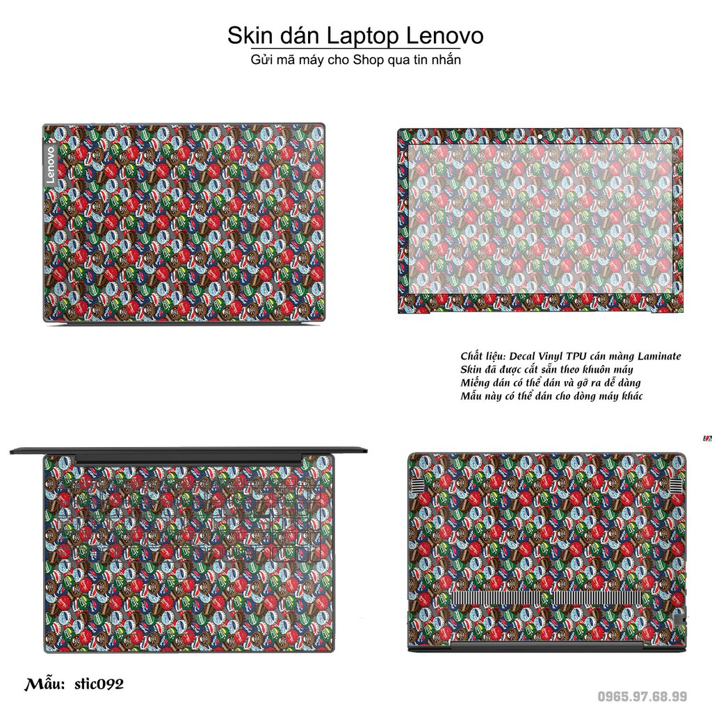 Skin dán Laptop Lenovo in hình Hoa văn sticker nhiều mẫu 16 (inbox mã máy cho Shop)