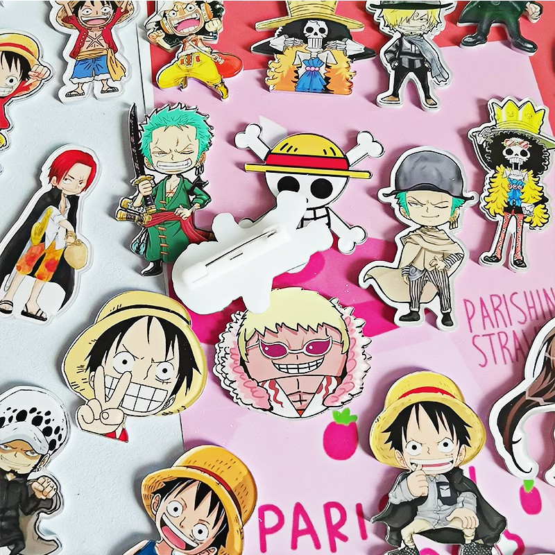 [Mã WASKT410K giảm 10K đơn 50K] Phụ kiện cài trang trí áo, balo, túi ví mẫu one piece ( 35 mẫu)