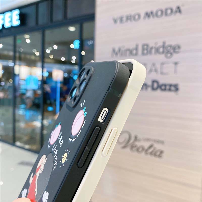 Ốp điện thoại silicon hoạt hình 3d đáng yêu thích hợp cho iphone 11 12 pro max 7 8 plus se2020 x xr xs mini