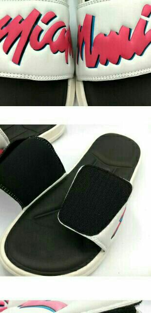 Dép Slide Da Miami Heat - Miami Vice DWade rất thoải mái dẽ chịu