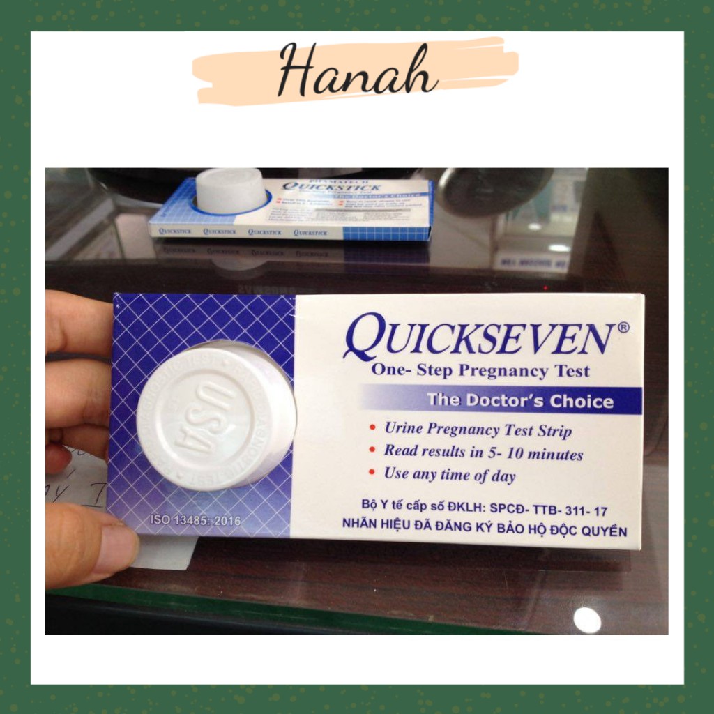 Que Thử Thai Quickseven Test Thử 2 Vạch Nhanh Chính Xác Hiệu Quả Tức Thì Hanah