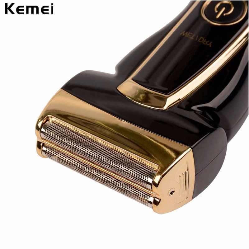 Máy cạo râu 2 lưỡi kép chính hãng Kemei 858 , dụng cụ cạo râu