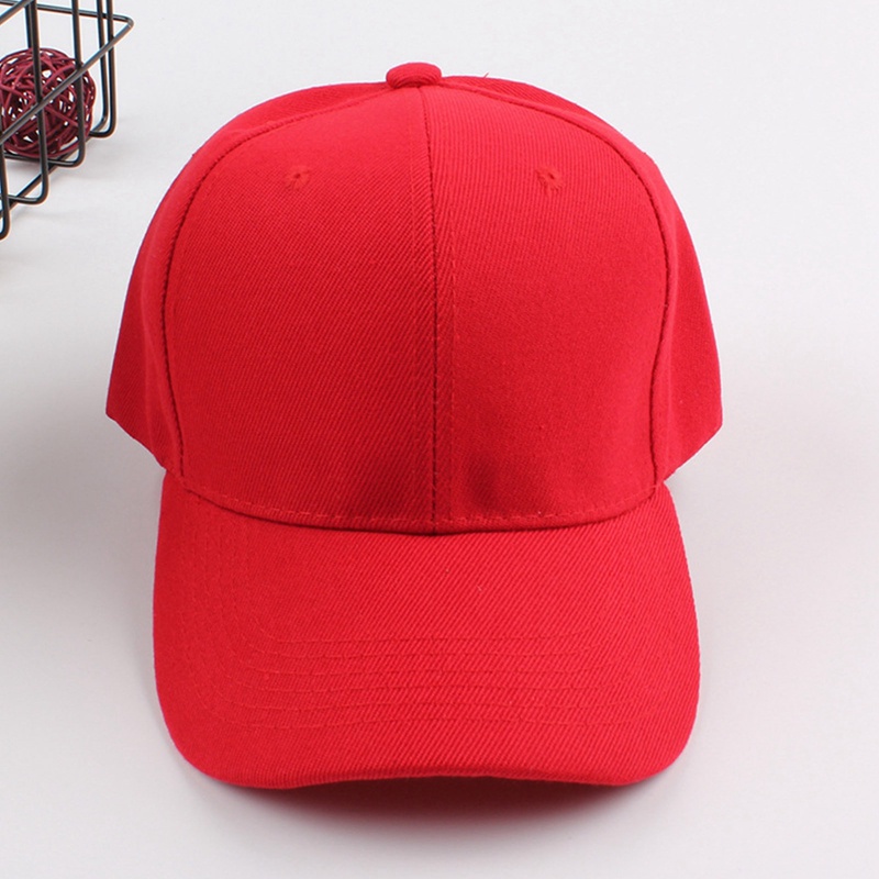 Mũ Lưỡi Trai Unisex Màu Trơn Phong Cách Hàn Quốc