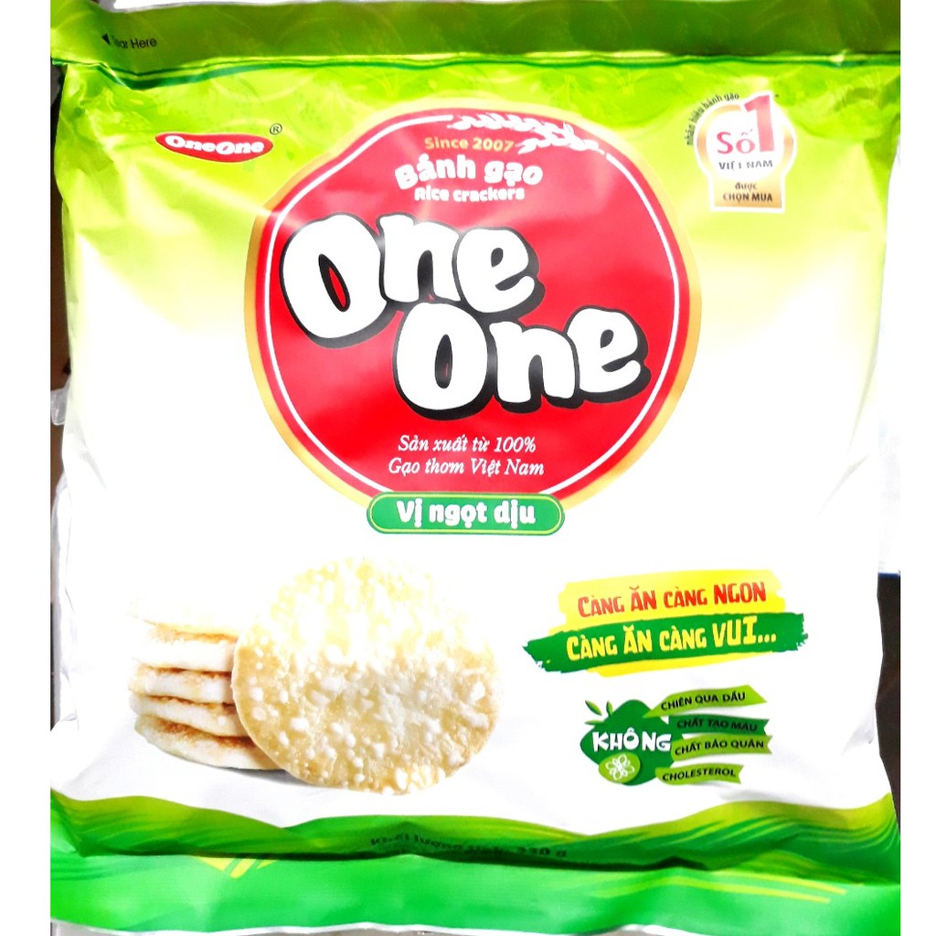 Bánh Gạo One One Vị Ngọt Dịu Gói 150g - 230g