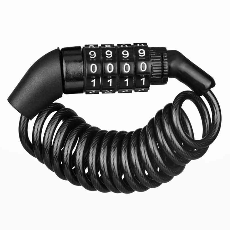 Dây Khóa Mũ Bảo Hiểm Chống Trộm 4 Số An Toàn Dành Cho Xe Đạp Leo Núi