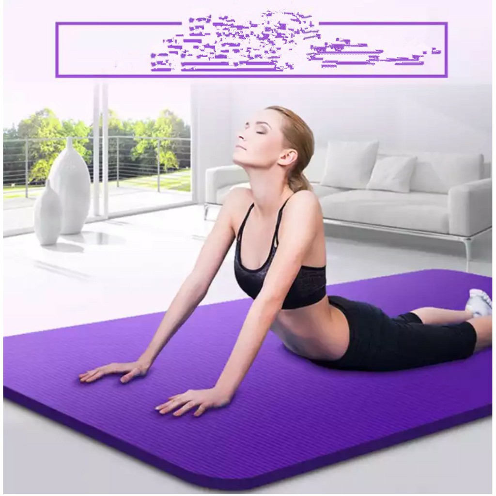 Thảm Tập YOGA Chống Trượt, Thảm Tập GYM Tại Nhà Tập Thể Dục Chất Liệu Tpe 2 Lớp Chống Trơn Tuyệt Đối