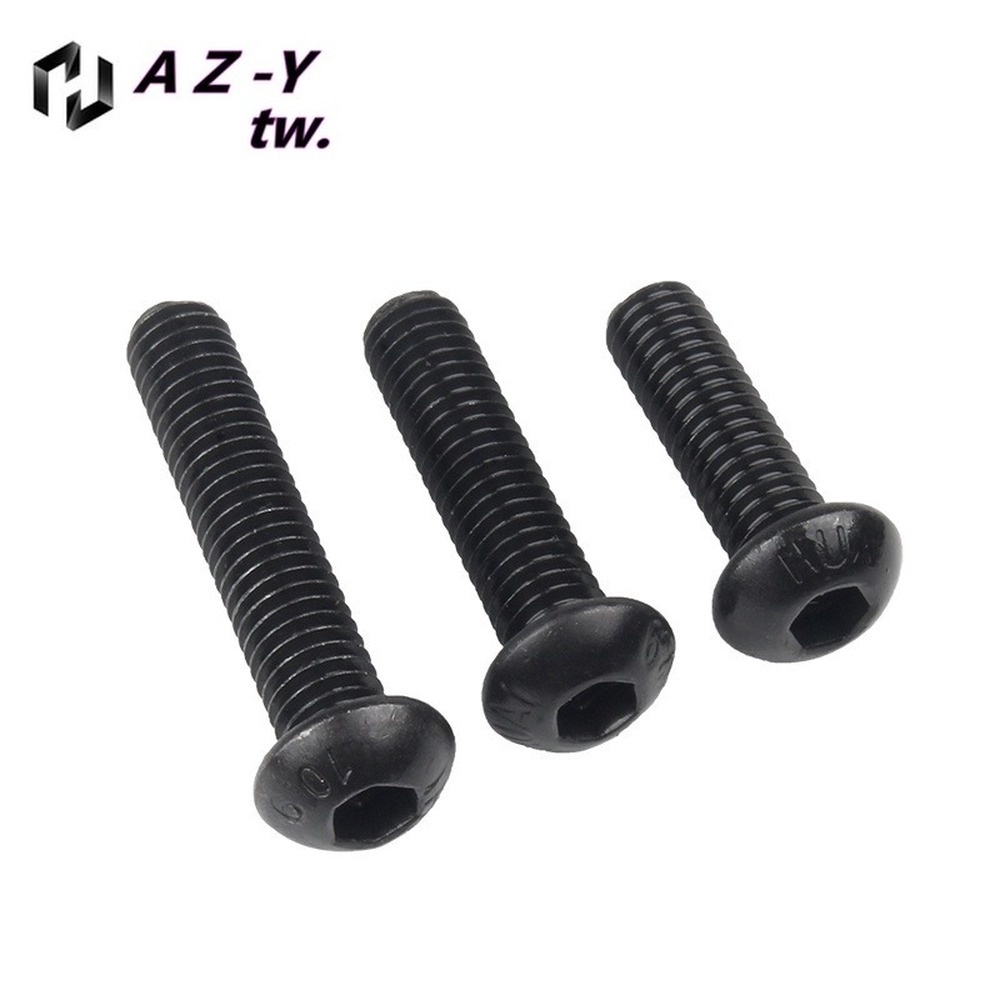 Ốc Vít Đầu Lục Giác Tròn / Tròn Màu Đen 10.9 M2 / M2.5 / m3 / M4 / M5 / M6 Chuyên Dụng