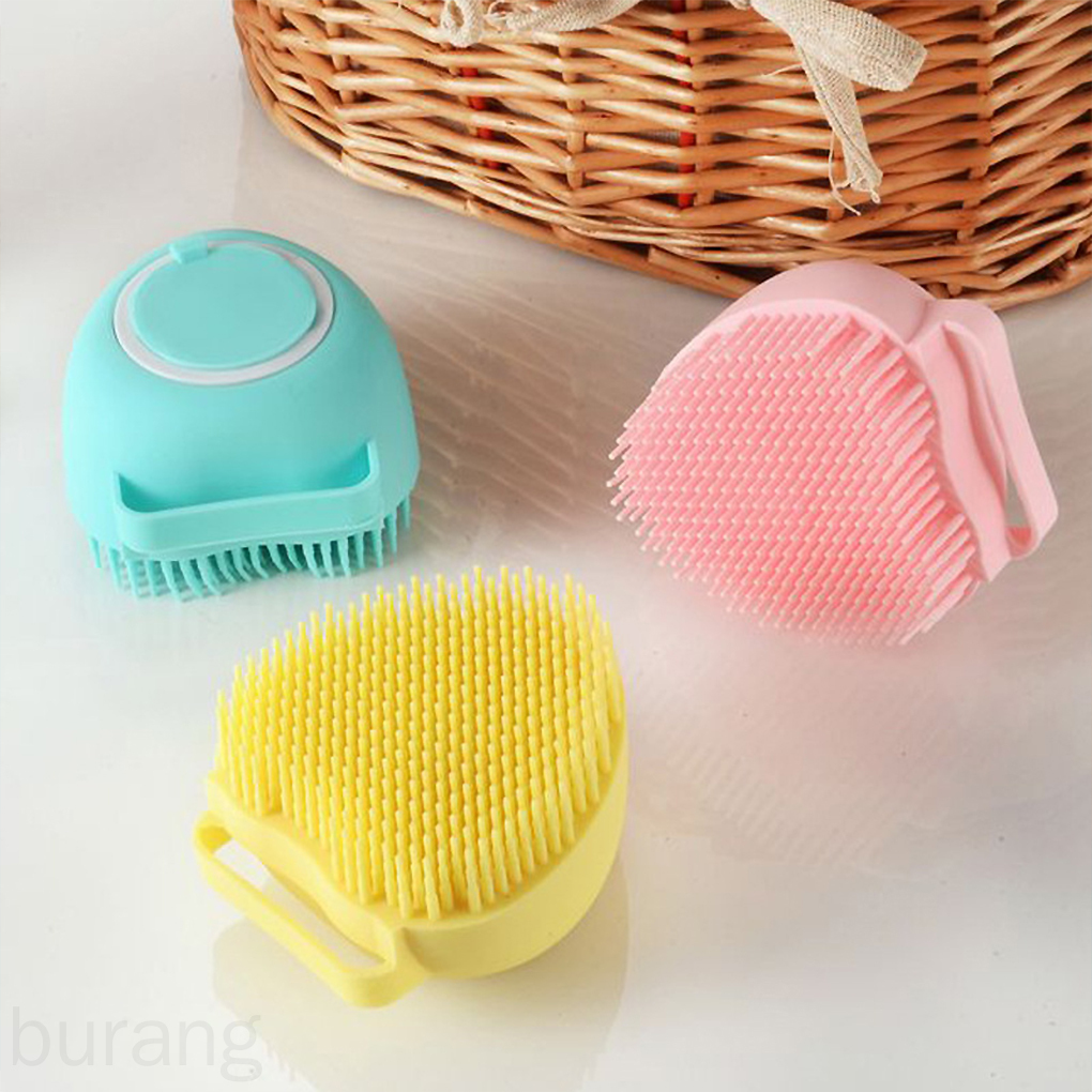 (Hàng Mới Về) Bàn Chải Massage Cho Bé Bằng Silicon Tiện Dụng