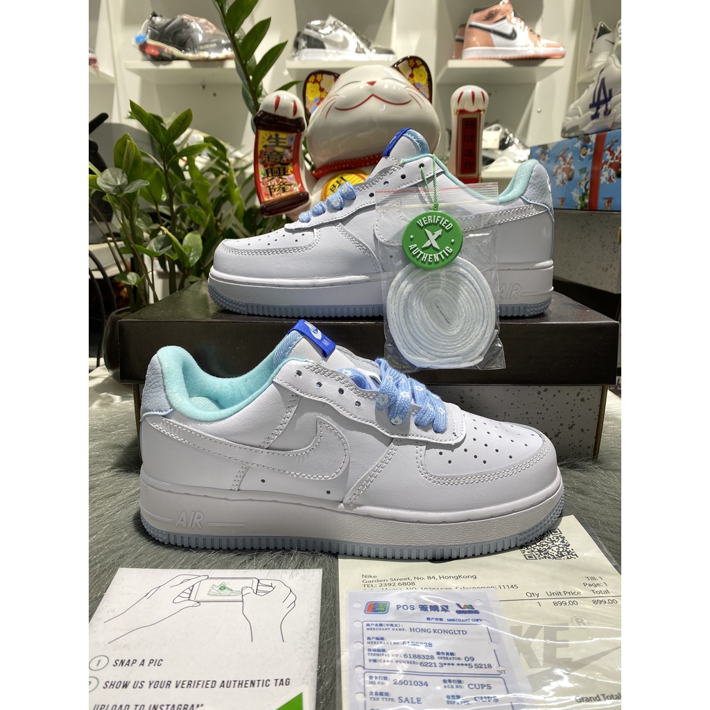 [FullBox+Ảnh Thật] Giày Sneaker AF1 trắng xanh chuẩn 11 trung