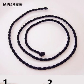 Dây dù xoắn đeo cổ màu đen