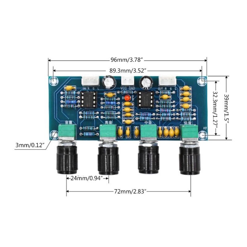 Mạch điều chỉnh âm sắc XH-A901 NE5532