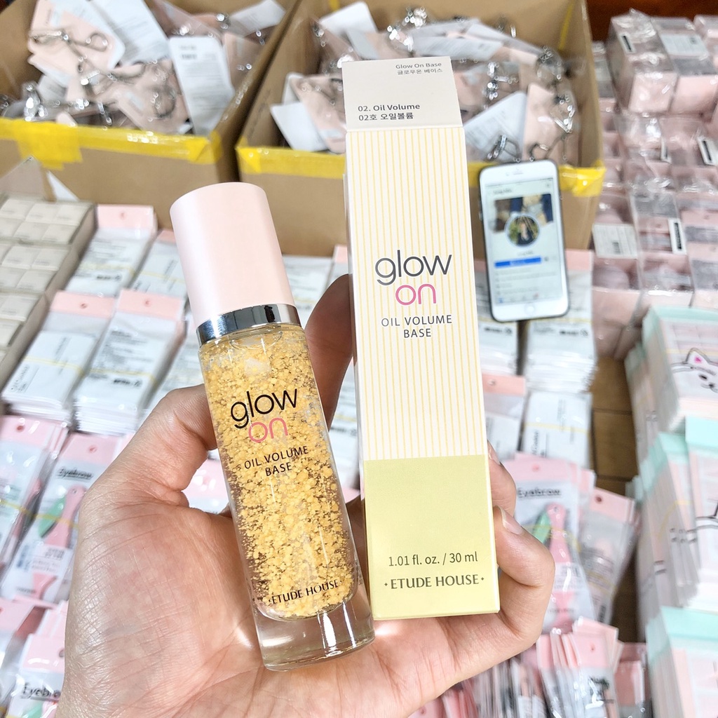 {XẢ KHO SỈ} Kem Lót Dưỡng Ẩm Bắt Sáng Etude House Glow On Base 30ml