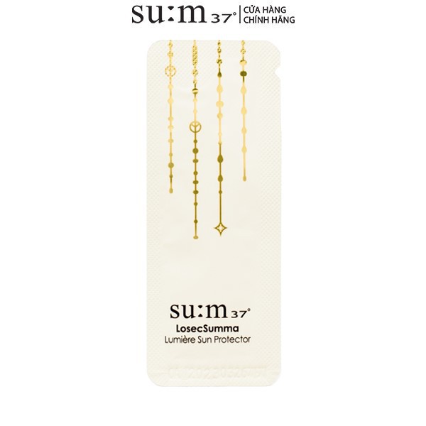 [HB Gift] Bộ 10 gói Chống nắng dưỡng trắng bảo vệ da Su:m37 Losecsumma Lumiere Sun Protect SPF50+ PA++++ 1ml Gimmick