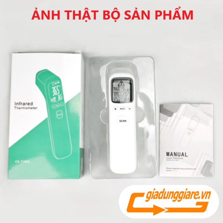 NHIỆT KẾ điện tử hồng ngoại INFRARED THERMOMETER CK-T1803 - Đo nhiệt độ cơ thể, nhiệt độ sữa, thực phẩm...nhanh tiện lợi