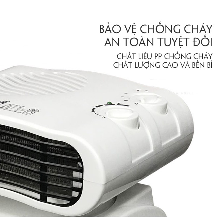 Máy sưởi Dulipu,Quạt sưởi không khí quay 120 độ