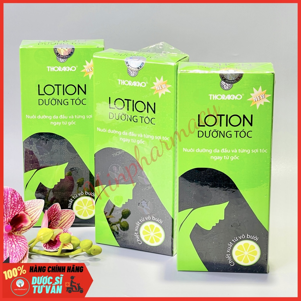 Lotion Dưỡng Tóc THORAKAO Tinh Chất Bưởi Kích thích Mọc tóc và Ngăn rụng tóc 120ml - Minpharmacy