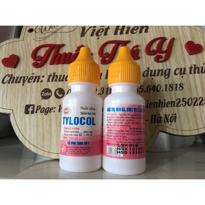 Tylocol- Hen, kh.ẹc, ecoli s.ưng p.hù đầu ở g.à đá